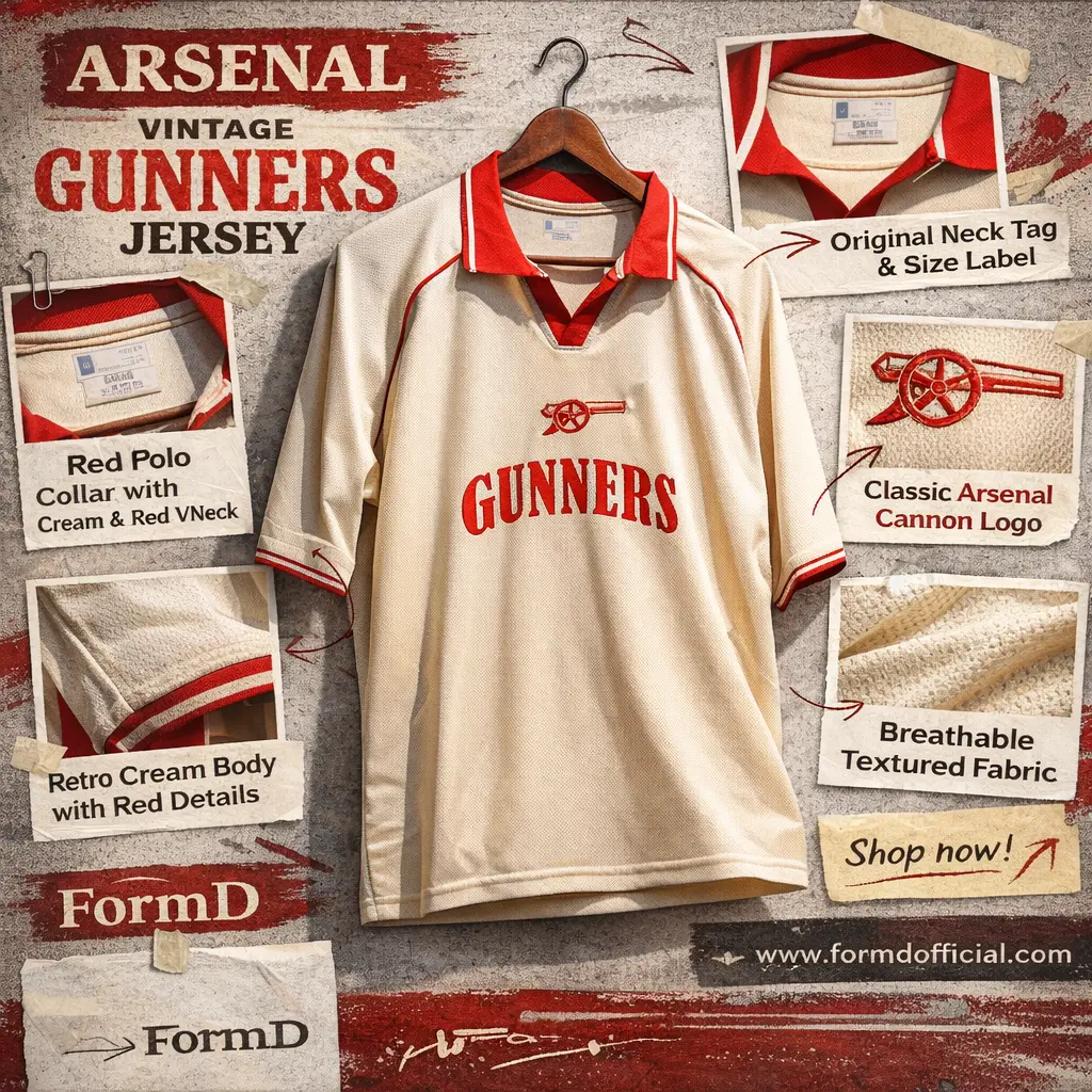 FORMD S-4XL เสื้อฟุตบอล เดอะกูนเนอร์ เจอร์ซีย์ แขนยาวจั้ม